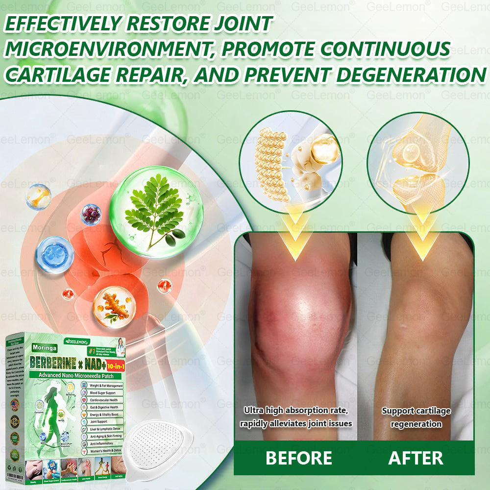 𝐆𝐞𝐞𝐋𝐞𝐦𝐨𝐧® 𝐌𝐨𝐫𝐢𝗻𝗴𝗮 · 𝐁𝐞𝐫𝐛𝗲𝗿𝗶𝗻𝗲 × 𝗡𝗔𝗗+ 𝟏𝟎 𝐢𝐧 𝟏 𝐀𝐝𝐯𝐚𝐧𝐜𝐞𝐝 𝗡𝗮𝗻𝗼 𝗠𝗶𝗰𝗿𝗼𝗻𝐞𝐞𝐝𝐥𝐞 𝐏𝐚𝐭𝗰𝗵(Just once a day, visible changes in 7 days) For obesity, cardiovascular health, diabetes, sleep apnea, thyroid gland, intestinal health, joint problems and more