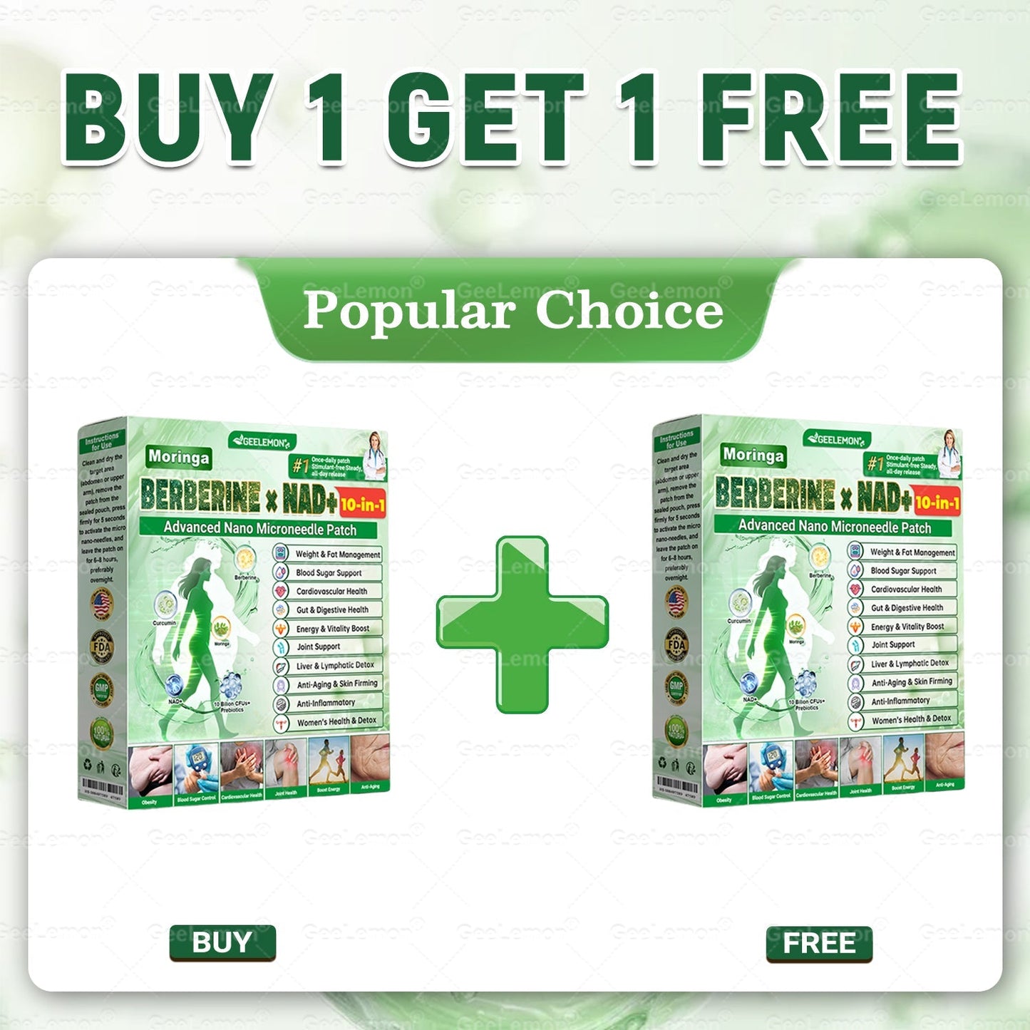 𝐆𝐞𝐞𝐋𝐞𝐦𝐨𝐧® 𝐌𝐨𝐫𝐢𝗻𝗴𝗮 · 𝐁𝐞𝐫𝐛𝗲𝗿𝗶𝗻𝗲 × 𝗡𝗔𝗗+ 𝟏𝟎 𝐢𝐧 𝟏 𝐀𝐝𝐯𝐚𝐧𝐜𝐞𝐝 𝗡𝗮𝗻𝗼 𝗠𝗶𝗰𝗿𝗼𝗻𝐞𝐞𝐝𝐥𝐞 𝐏𝐚𝐭𝗰𝗵(Just once a day, visible changes in 7 days) For obesity, cardiovascular health, diabetes, sleep apnea, thyroid gland, intestinal health, joint problems and more